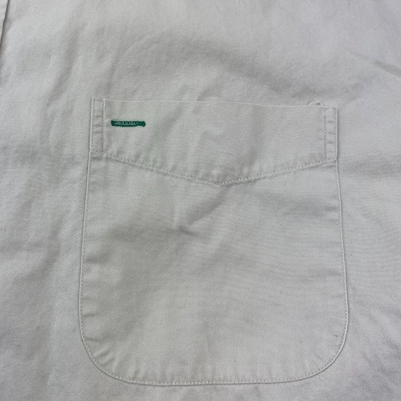 Vintage Tommy Hilfiger Shirt Men Extra Large XL Khaki Brown Button Down Big Logo - Picture 3 of 9